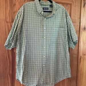 Puritan Green Casual Button Down Shirt Relaxed Fit 2XL